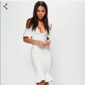 Missguided White Bandage Dress
